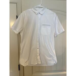 Lululemon On Time Short Sleeve Button Down - Men's Size M, White